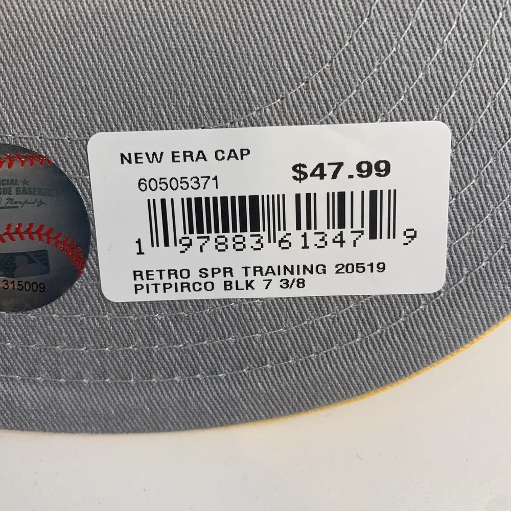 Pittsburgh Pirates New Era 59FIFTY Retro Spring Training Fitted Hat Size 7 3/8
